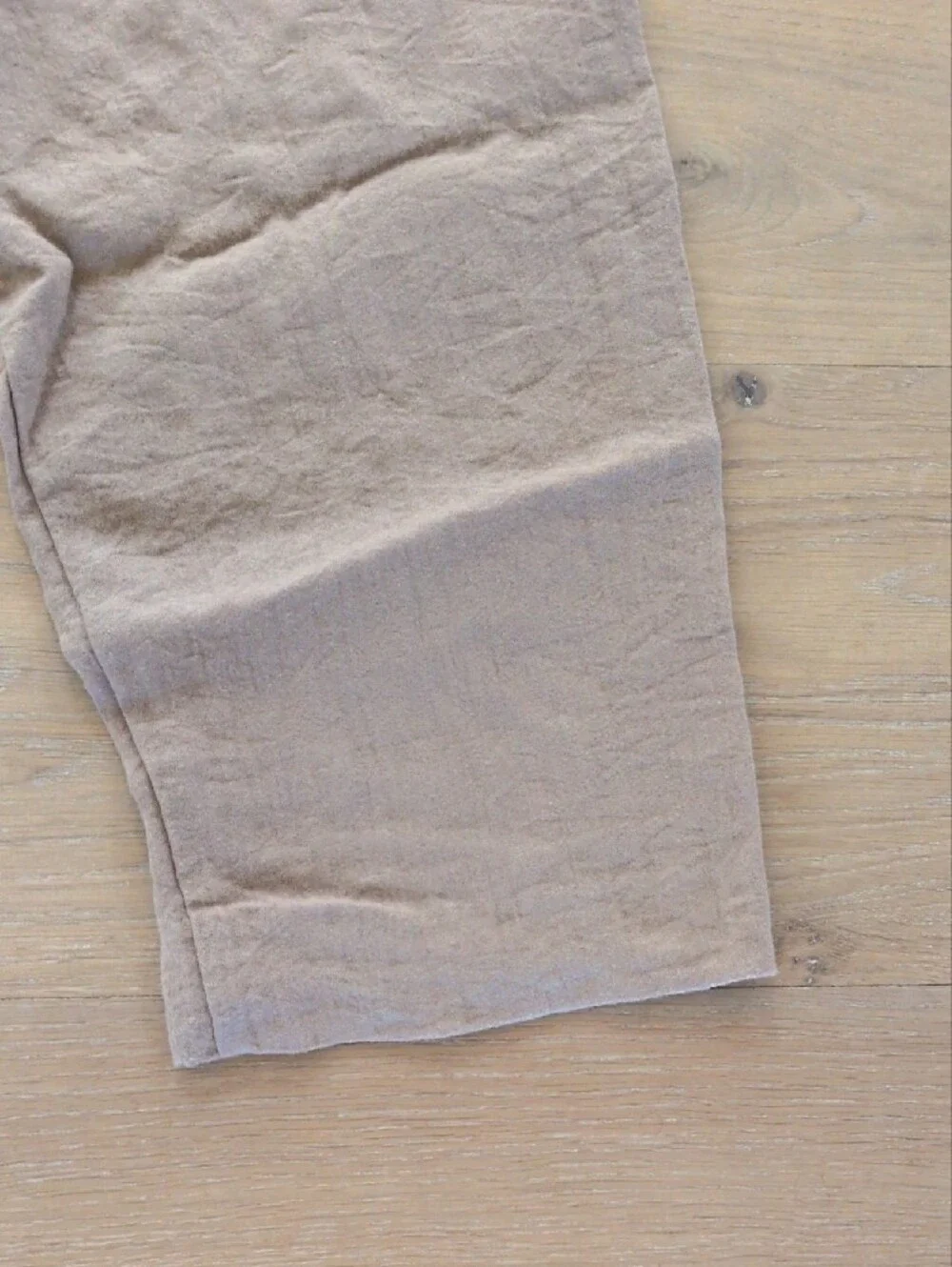 H&M Linen-like Blend Drawstring Pants — Dark Tan Size Small